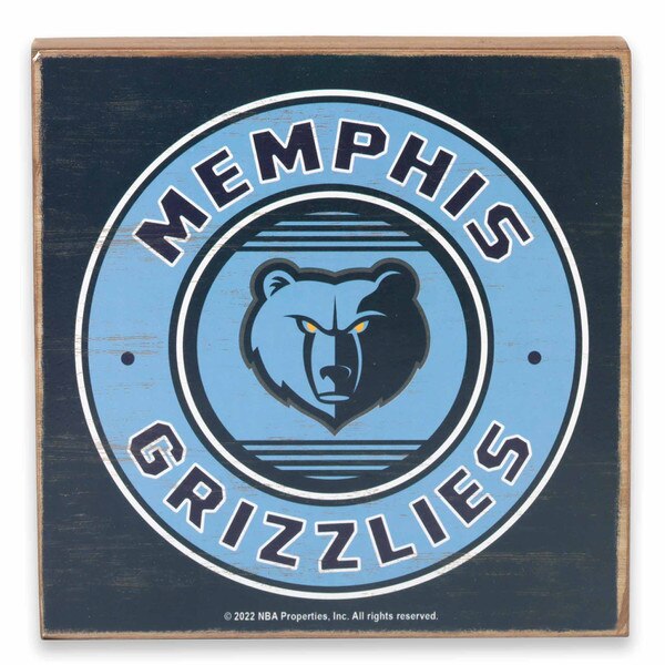 Memphis Grizzlies Logo Deep Wood Wall Decor Open Road Brands ShopORB